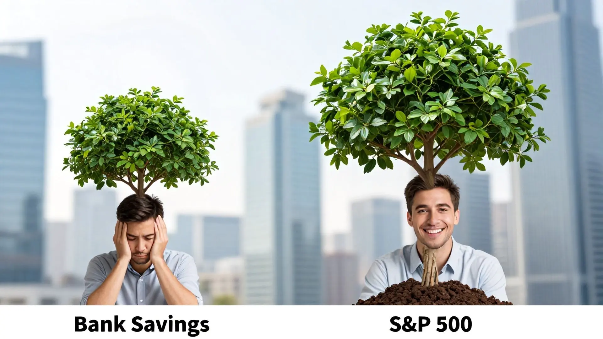 1. 은행 예금 vs. S&P 500: 2억 원의 비밀