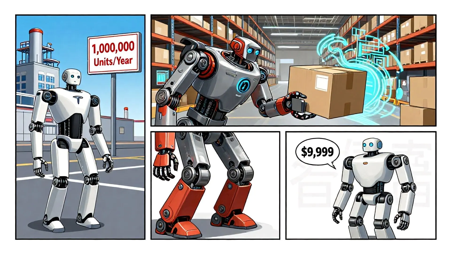 로봇 하드웨어 전쟁: 테슬라, 현대차, 중국의 3국지