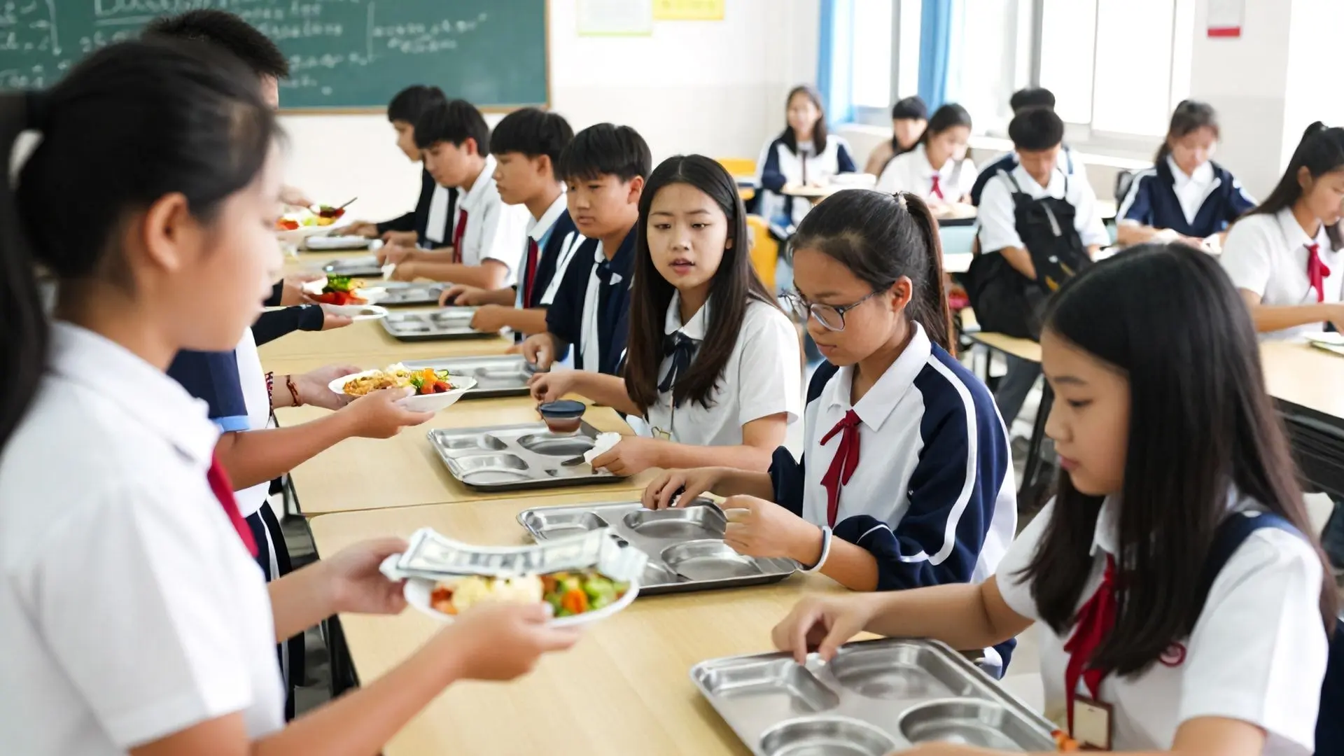 돈은 공평하게 퍼지지 않는다: 급식 줄 서기와 같은 돈의 이동 경로