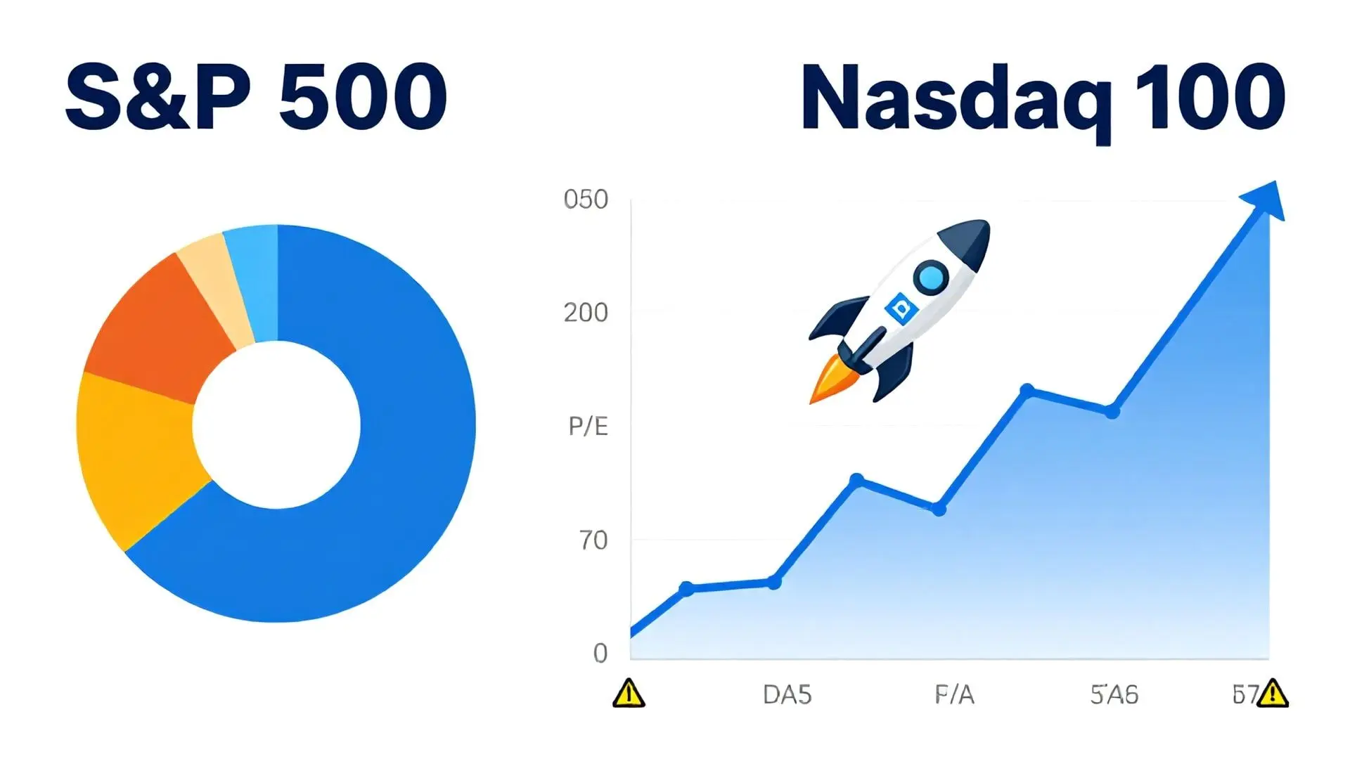 S&P 500 vs. 나스닥 100: 특성, 수익률, 리스크 분석