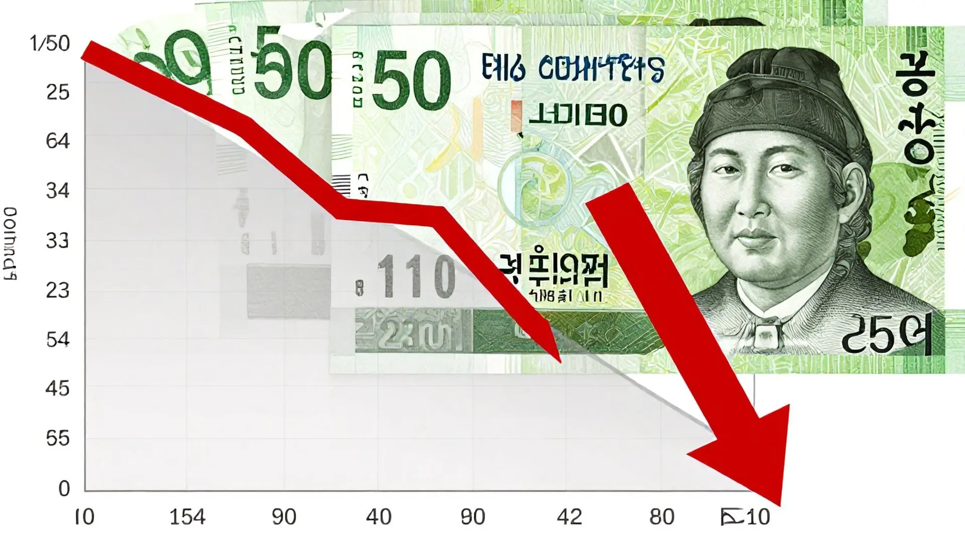 원화 가치, 전 세계 64개국 중 뒤에서 5등의 충격