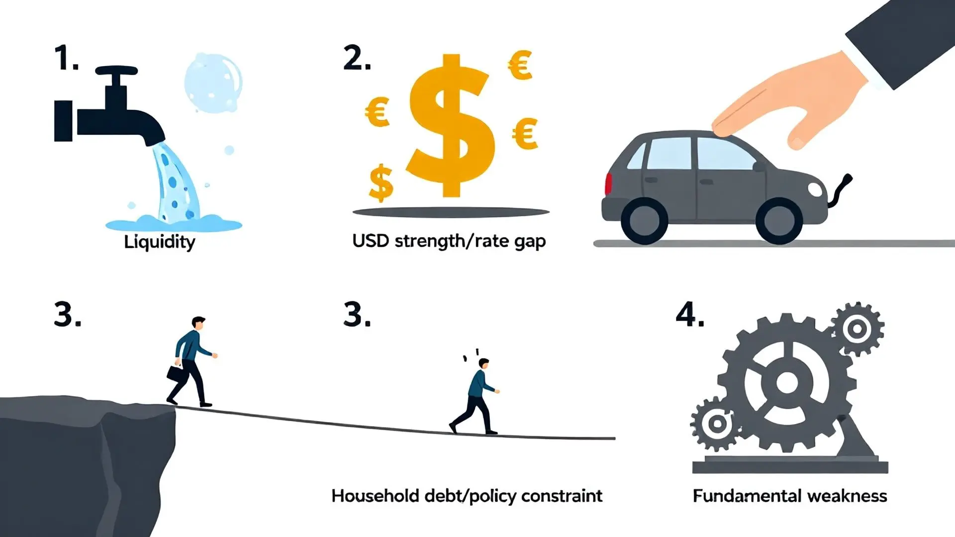 한국 경제를 흔드는 네 가지 근본 원인과 정부의 한계
