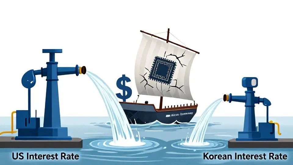 2. 원화 약세의 진짜 범인: 미국 금리와 한국 경제의 구조적 약점
