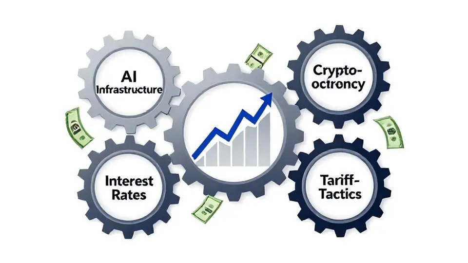 증시 부양 4대 축: AI, 코인, 금리, 관세 전술