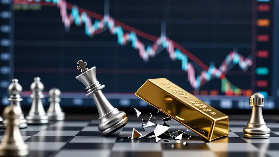 8년 체스 게임의 마지막 한 수: 금값 폭락의 전말