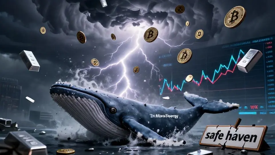 3. 고래의 침묵과 거시경제 역풍: MSTR 붕괴와 리스크오프