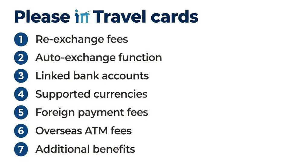 3. 트래블 카드 비교 시 꼭 확인해야 할 7가지 기준