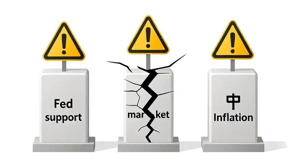 3. 시장을 떠받치던 세 기둥에 생긴 금이 가는 소리