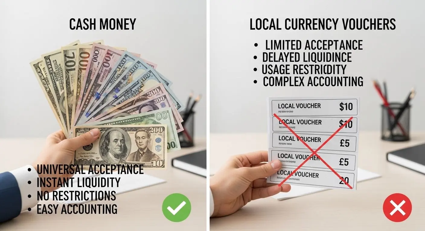 왜 현금 지급이 중요한가? 지역화폐와의 차이점