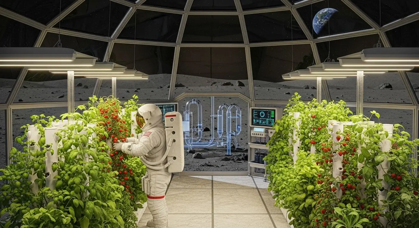 10. 달에서의 식량 생산: 자원 순환 경제의 핵심
