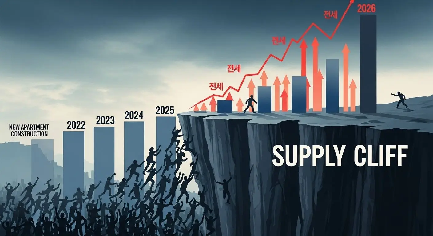 구조적 위기: 전세 폭등과 공급 절벽의 이중고