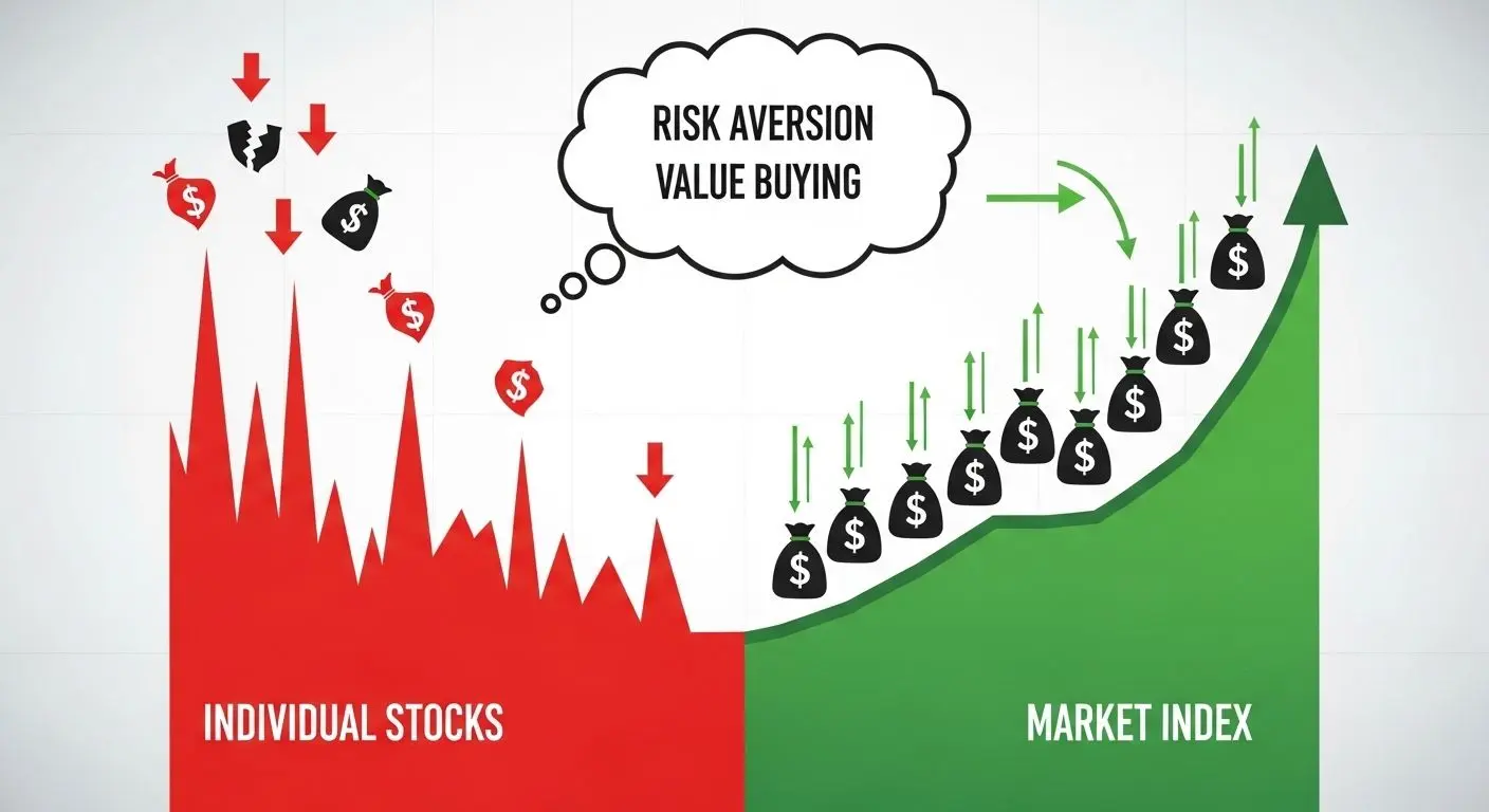 합리적 자본의 움직임: 리스크 회피와 저가 매수