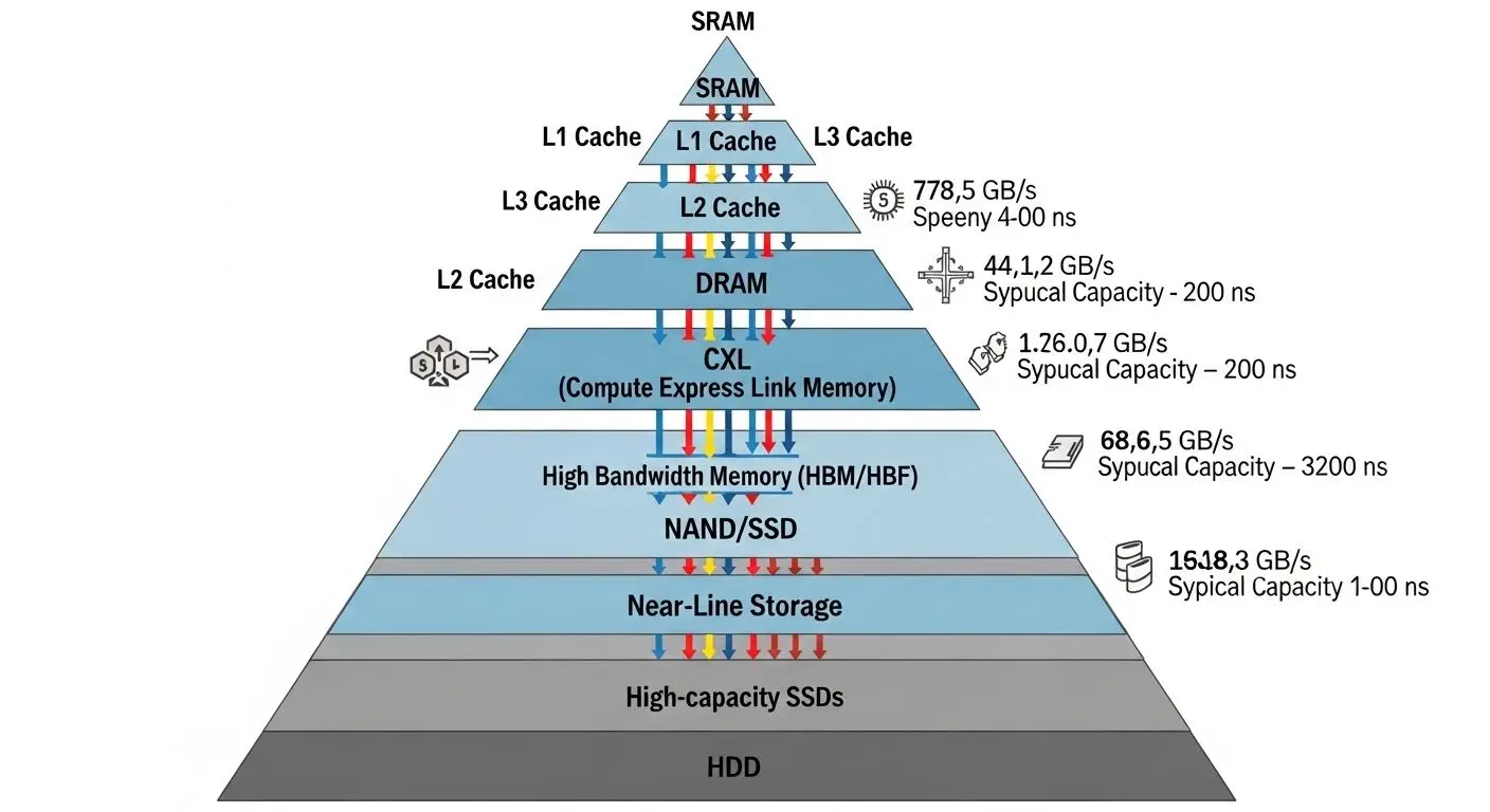 메모리의 계층화 분화: HBM에서 낸드까지 진화하는 구조