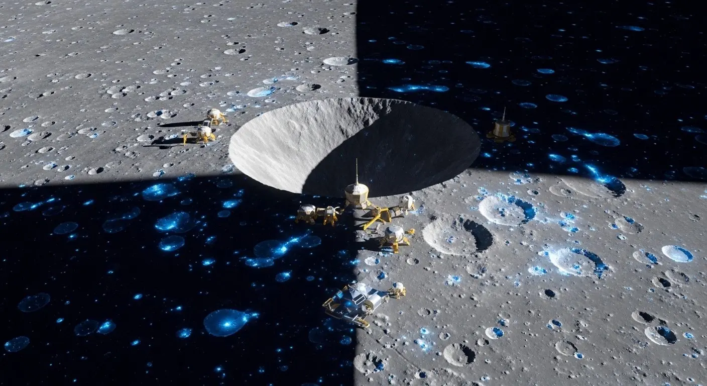 모두가 달 남극으로 향하는 이유: 얼음과 헬륨-3