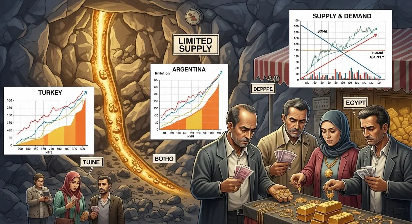인플레이션과 공급 제한이 금값을 부추기다