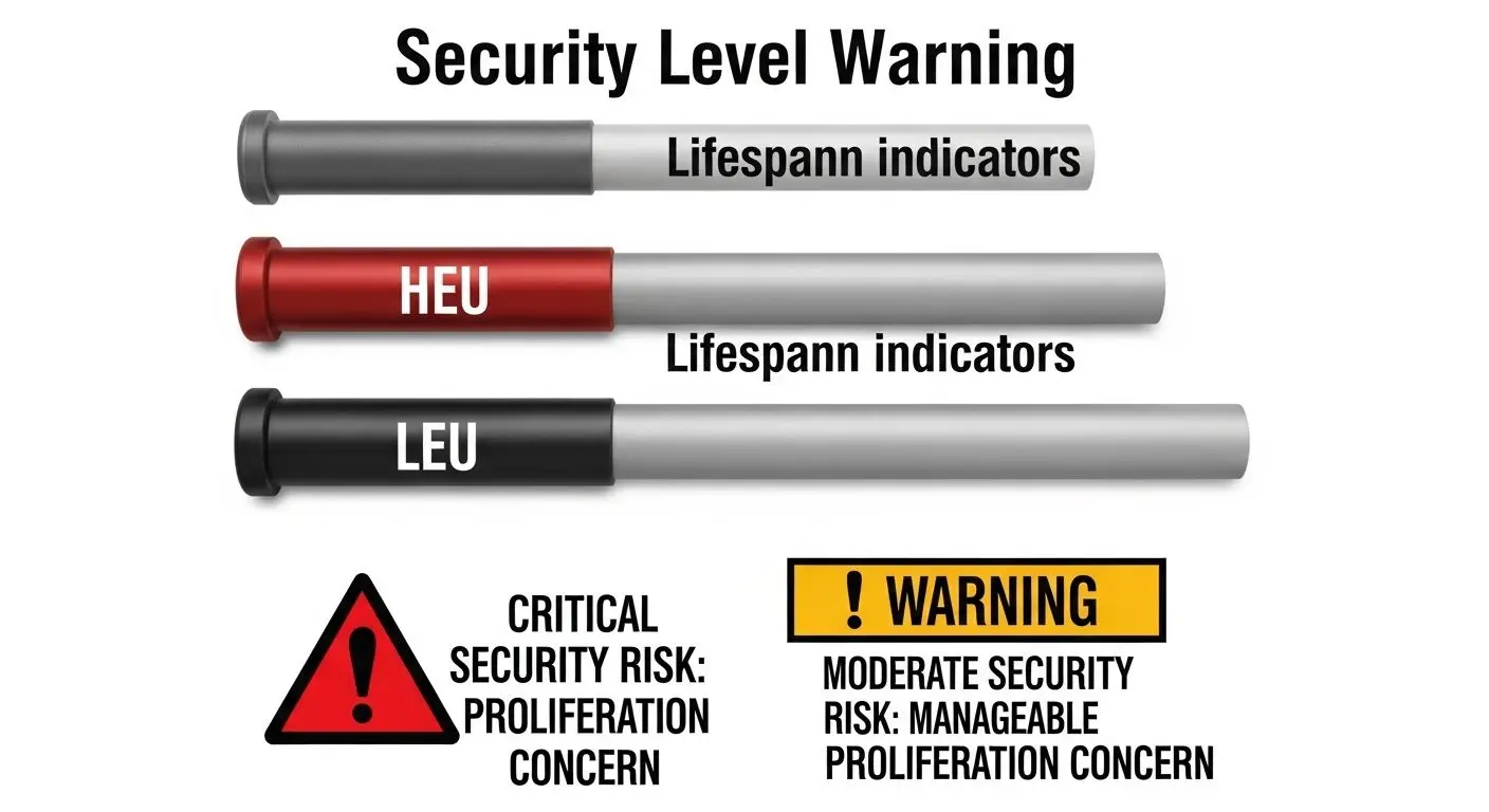 기술적 딜레마: 고농축 vs 저농축 우라늄의 선택