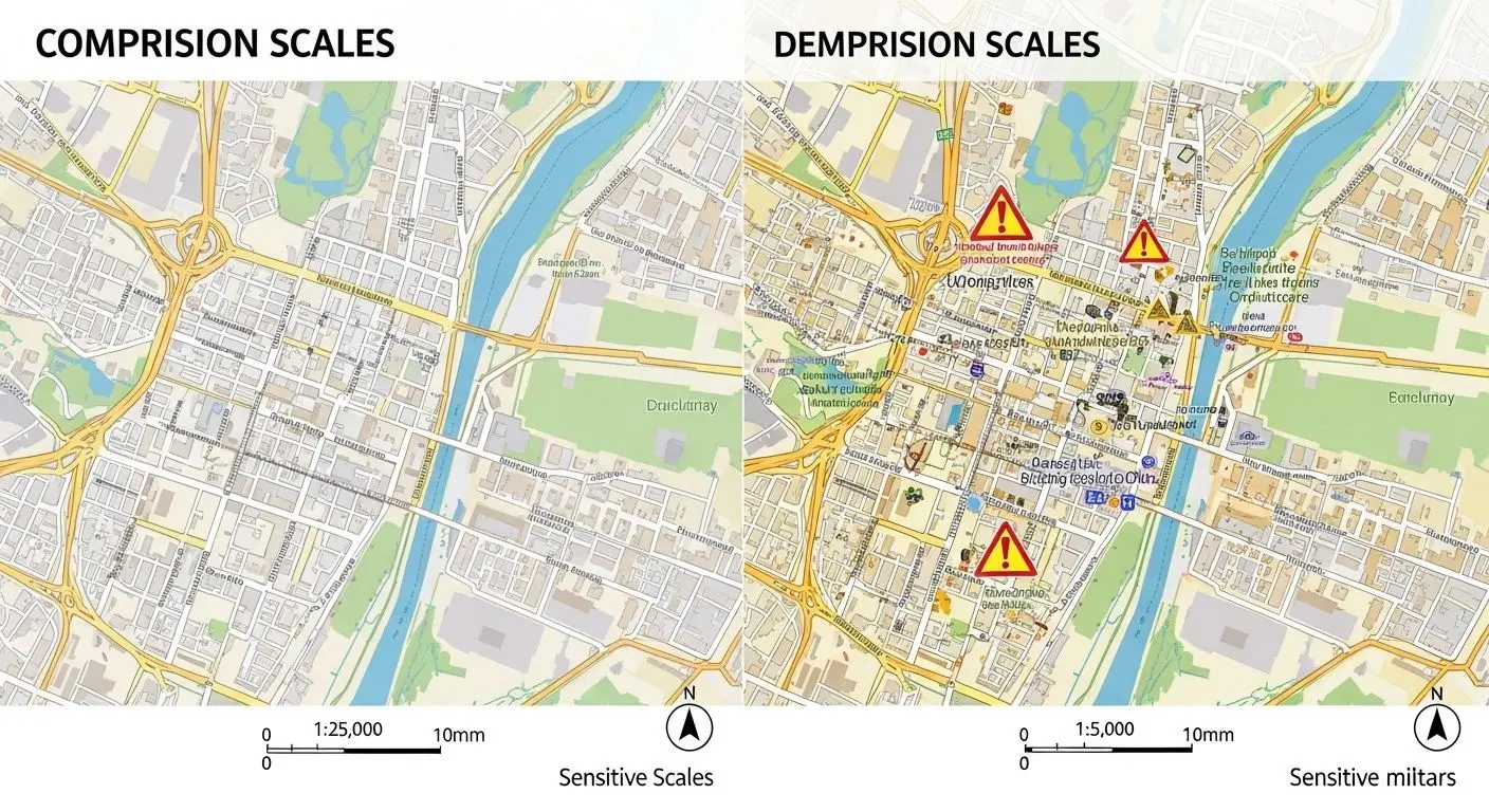 축척 1:5,000의 위험성: 군사 시설부터 골목길까지 모두 노출
