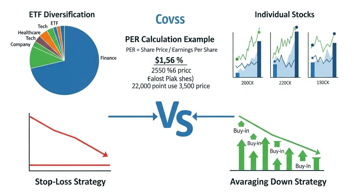 투자 전략과 유의사적: ETF, PER, 손절매 vs 물타기