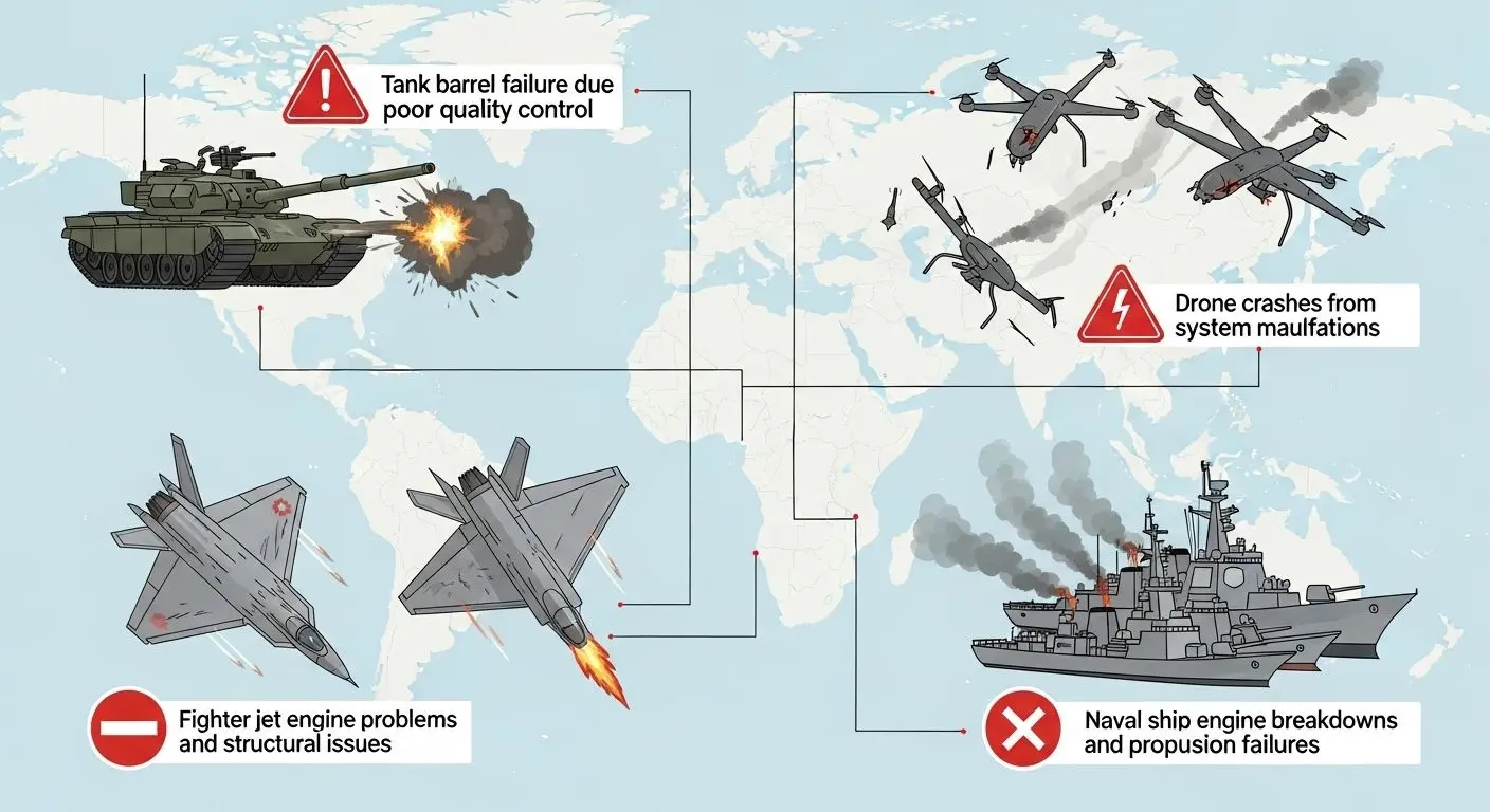 중국산 무기, 구체적으로 어떤 문제들이 발생했나?
