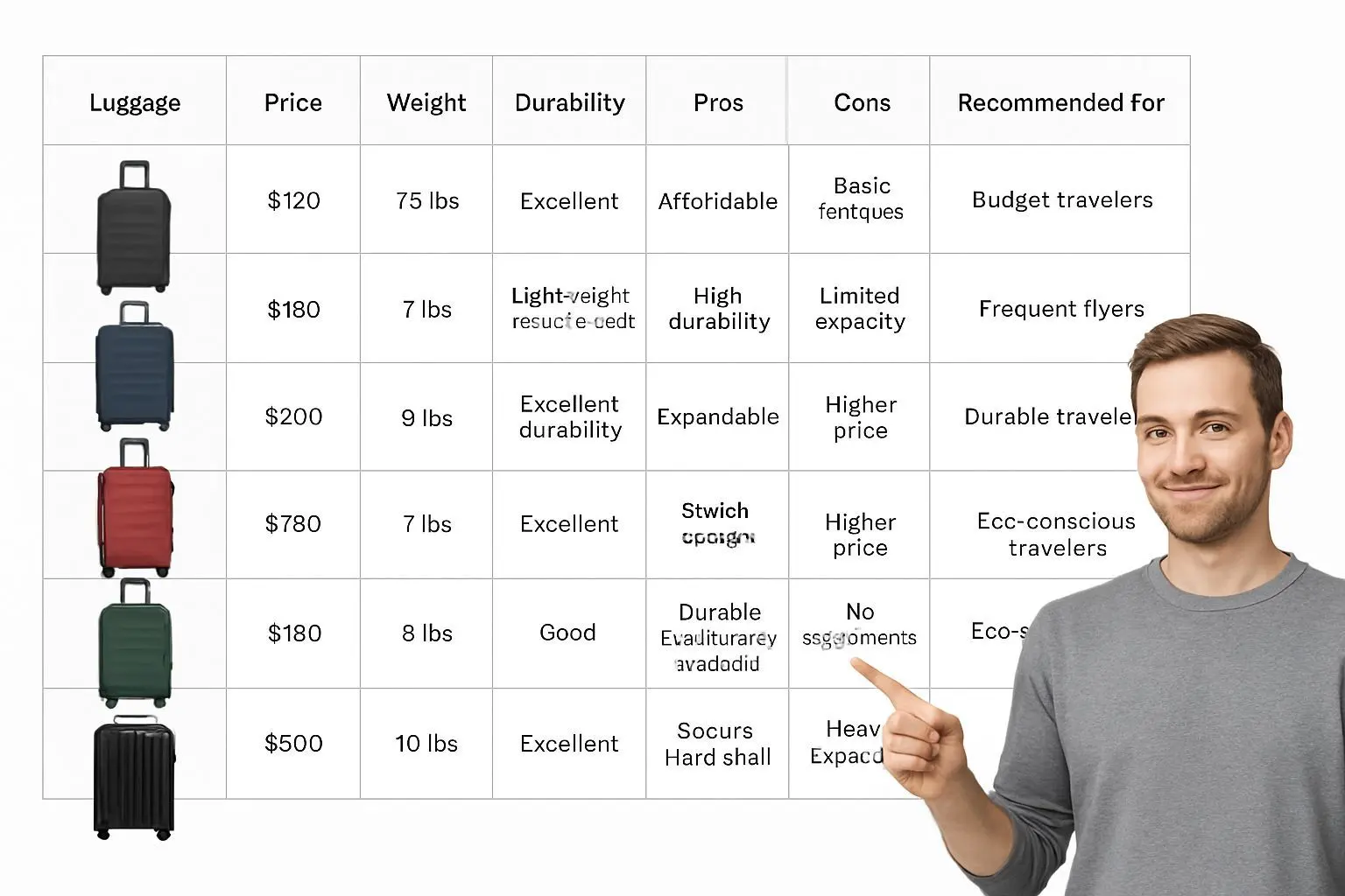 시간 절약과 현명한 선택의 시작: 캐리어 구매 예시
