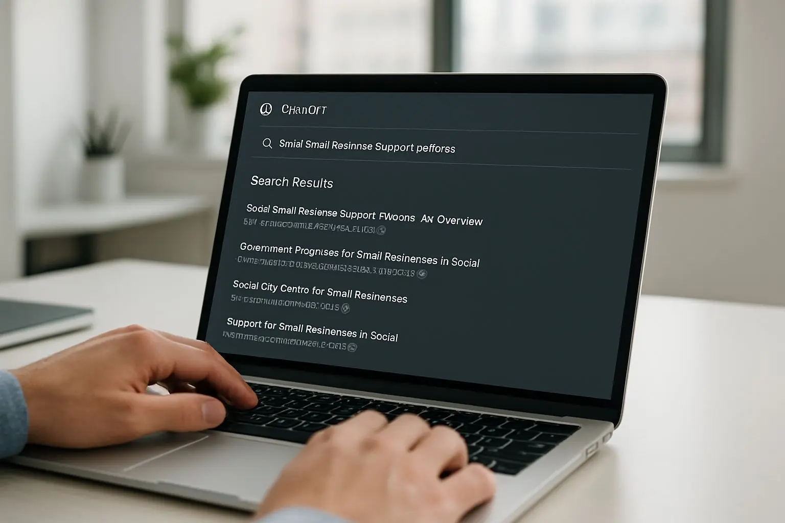실전 예시: 소상공인 지원 정책 검색