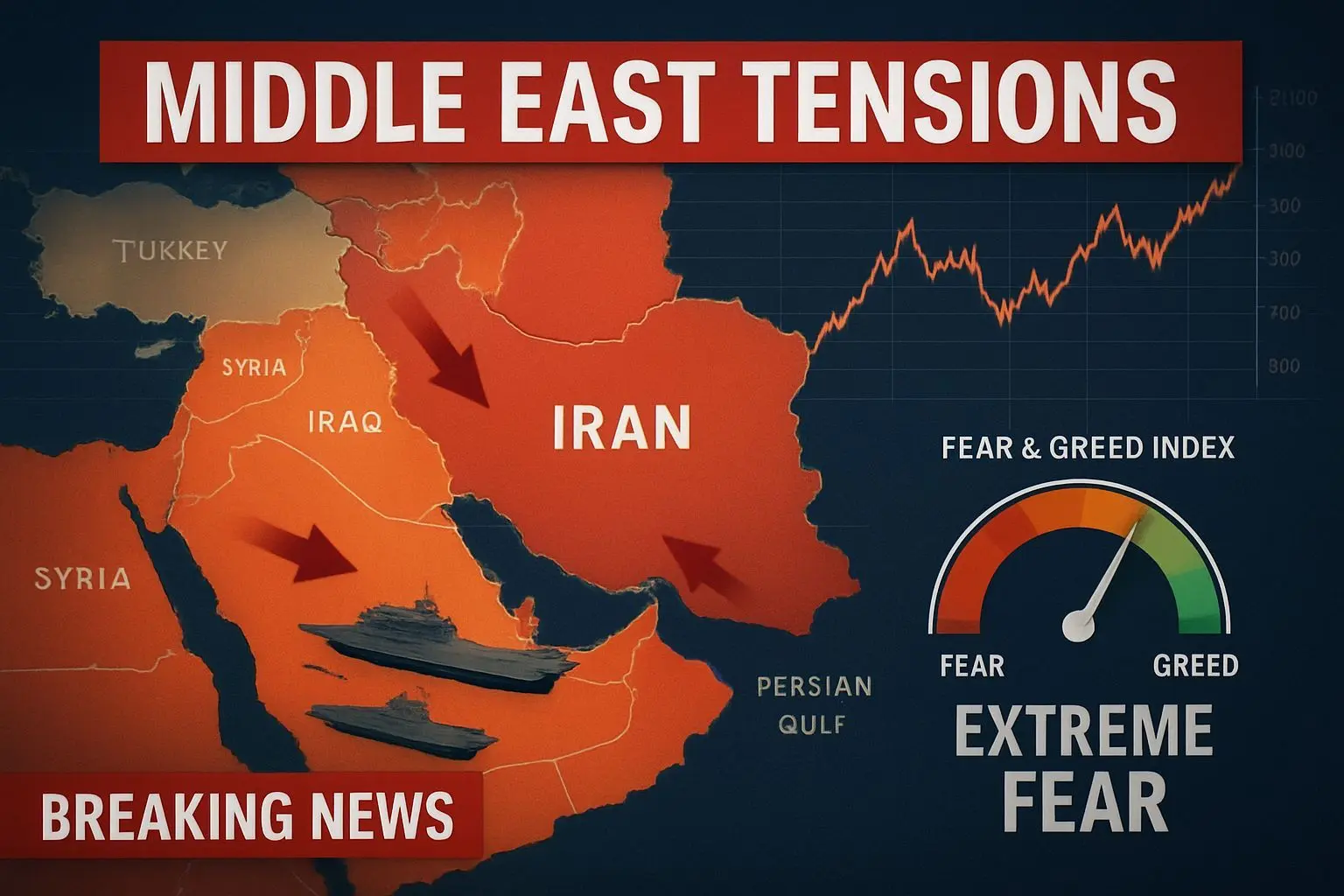 중동 긴장 고조, 전쟁 공포가 시장을 뒤흔든다