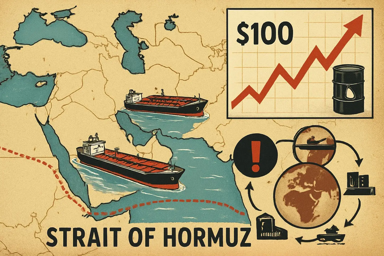 호르무즈 해협 봉쇄, 글로벌 경제의 심장을 멈추다