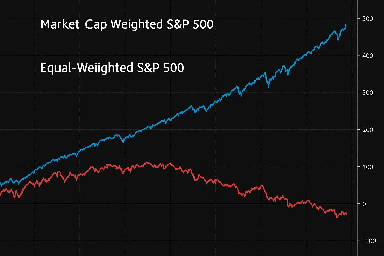 숫자로 보는 충격: 동등가중 지수 vs 시가총액가중 지수
