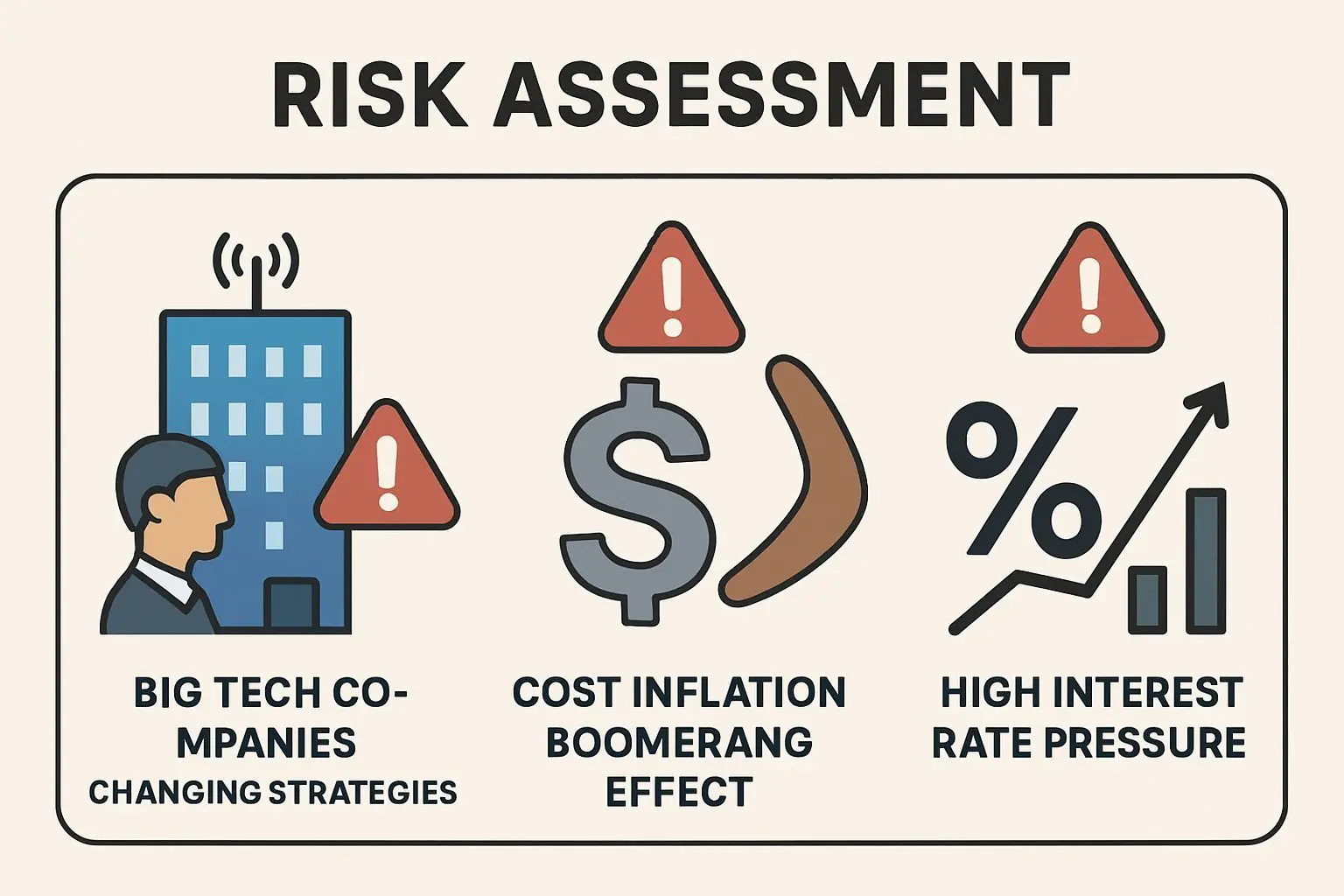 투자 리스크 3가지: 빅테크 변심, 비용 부메랑, 고금리
