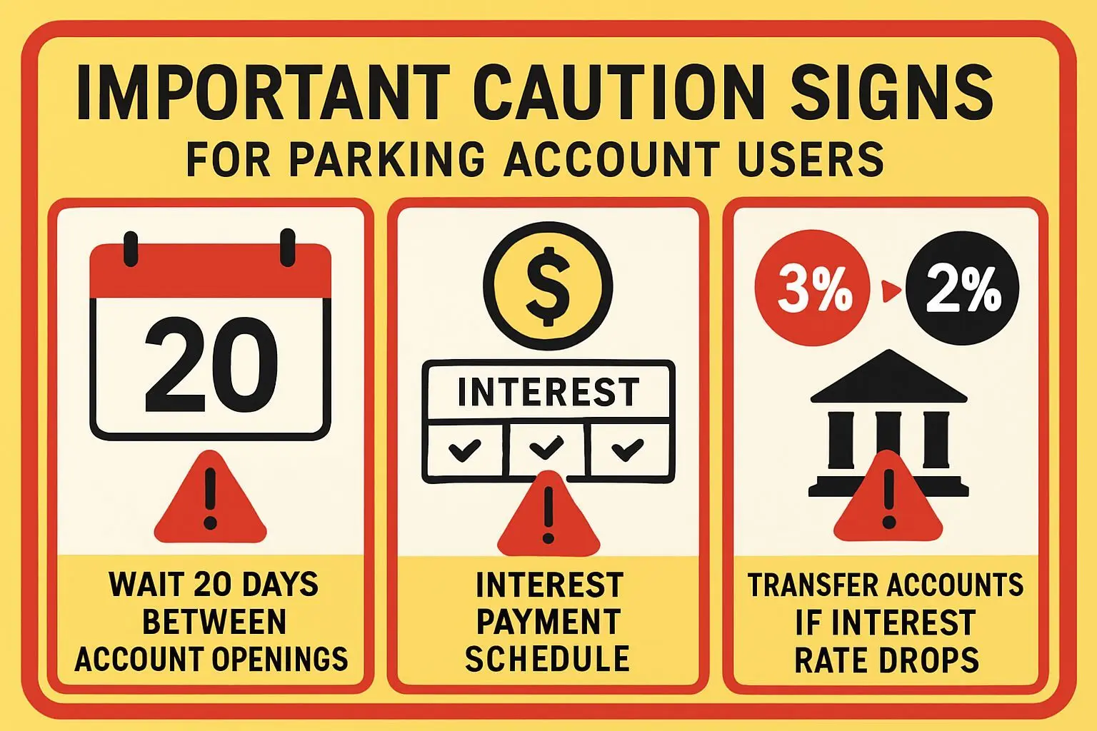 파킹통장 선택과 꼭 알아야 할 주의사항