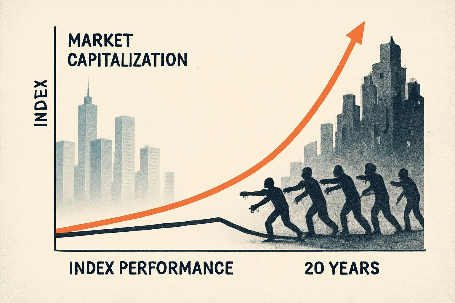 코스닥의 역설: 시총 15배 성장 vs 지수 1.6배의 수수께끼