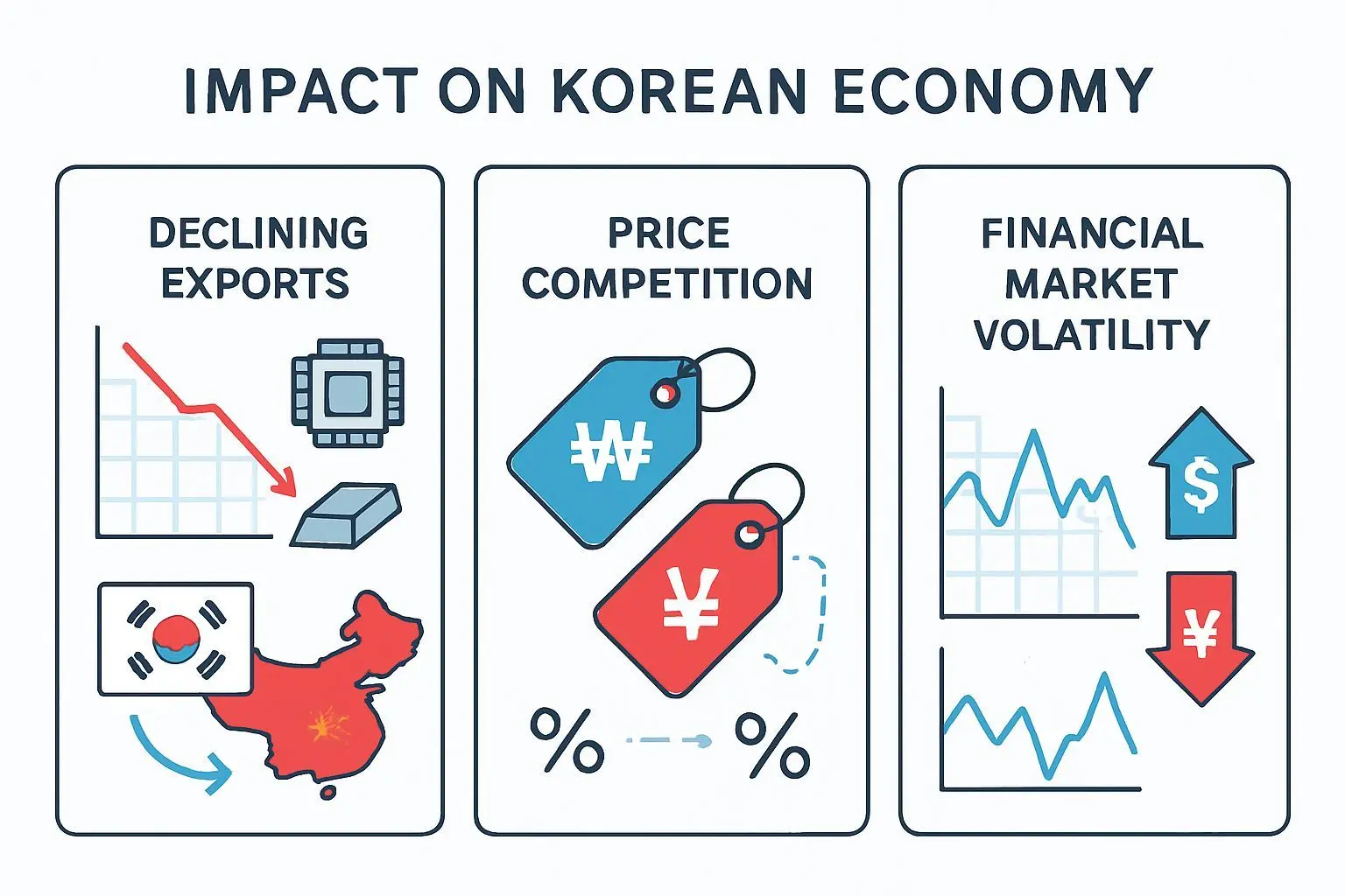 한국 경제에 미치는 3가지 직접적 영향