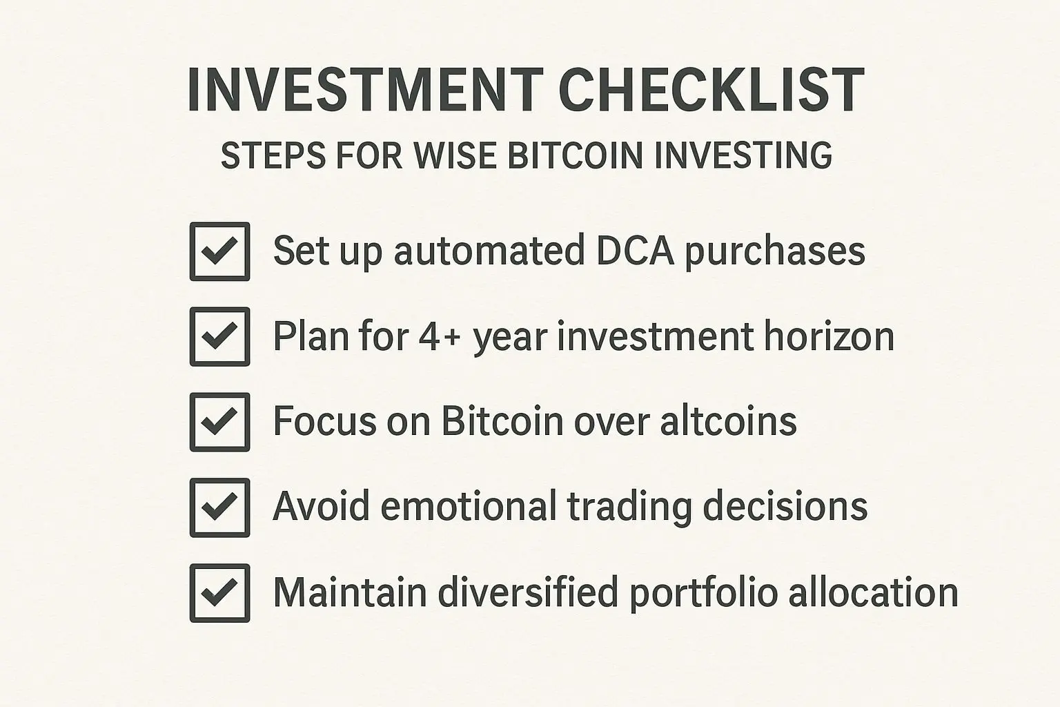 실천 전략: 지금부터 시작하는 현명한 비트코인 투자법