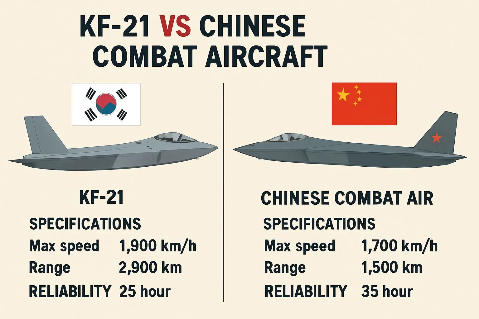 중국 무기와의 품질 경쟁에서 우위를 점하는 KF-21