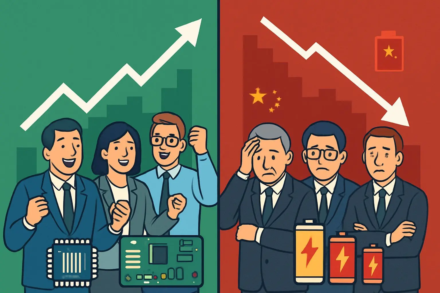 승자와 패자의 갈림길: 업종별 충격 분석