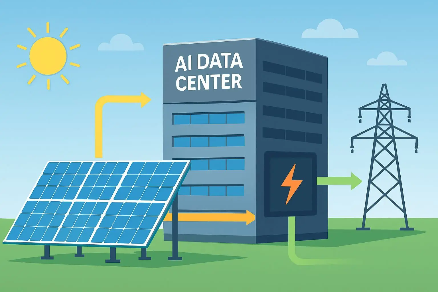 첫 번째 혁신: 전력 인프라와 결합된 AI 데이터 센터
