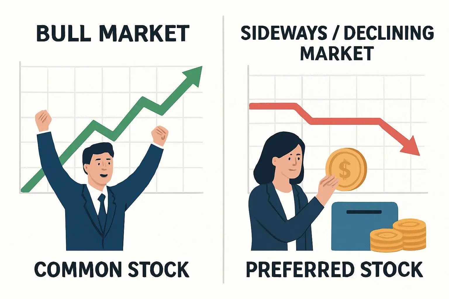교과서엔 없는 돈 되는 차이점 2: 시장 상황별 승자는 다르다