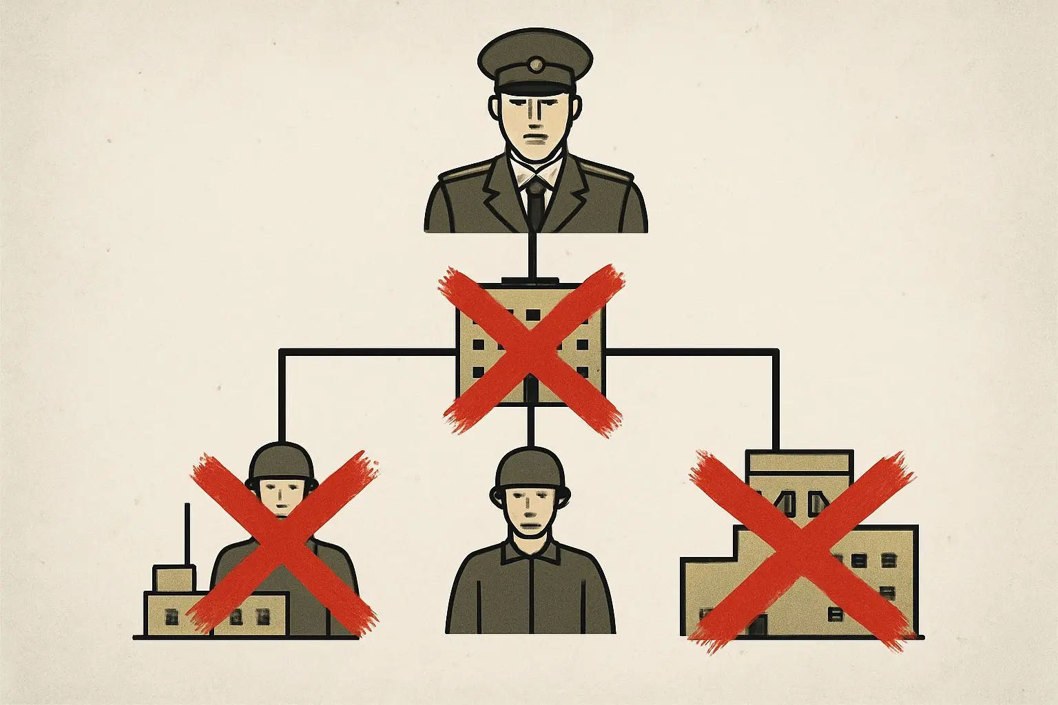 ✅ 권위주의 국가 군대의 치명적 약점