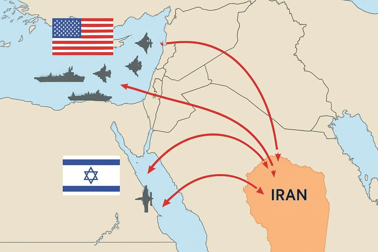 🔍 미국-이스라엘의 군사 배치와 선제 공격 시나리오