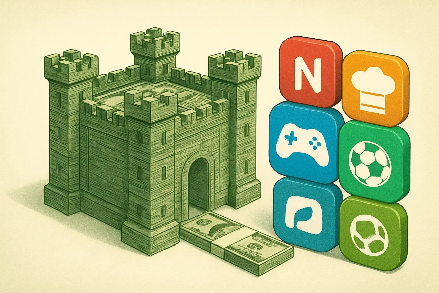 💰 튼튼한 현금 요새와 '넷플릭스'식 번들 전략