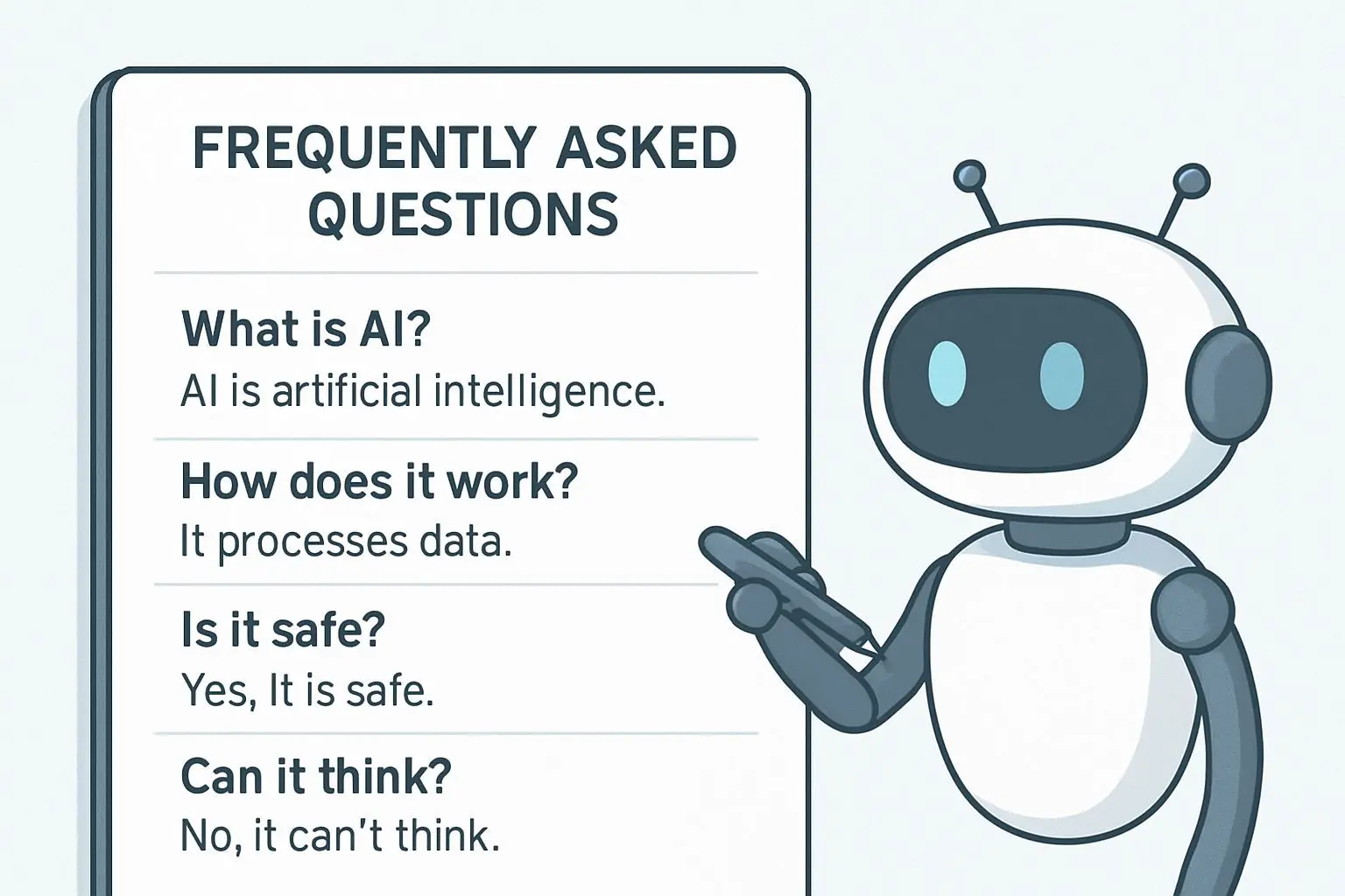 ✨ 답변용 Q&A와 FAQ를 텍스트로 제공하세요!