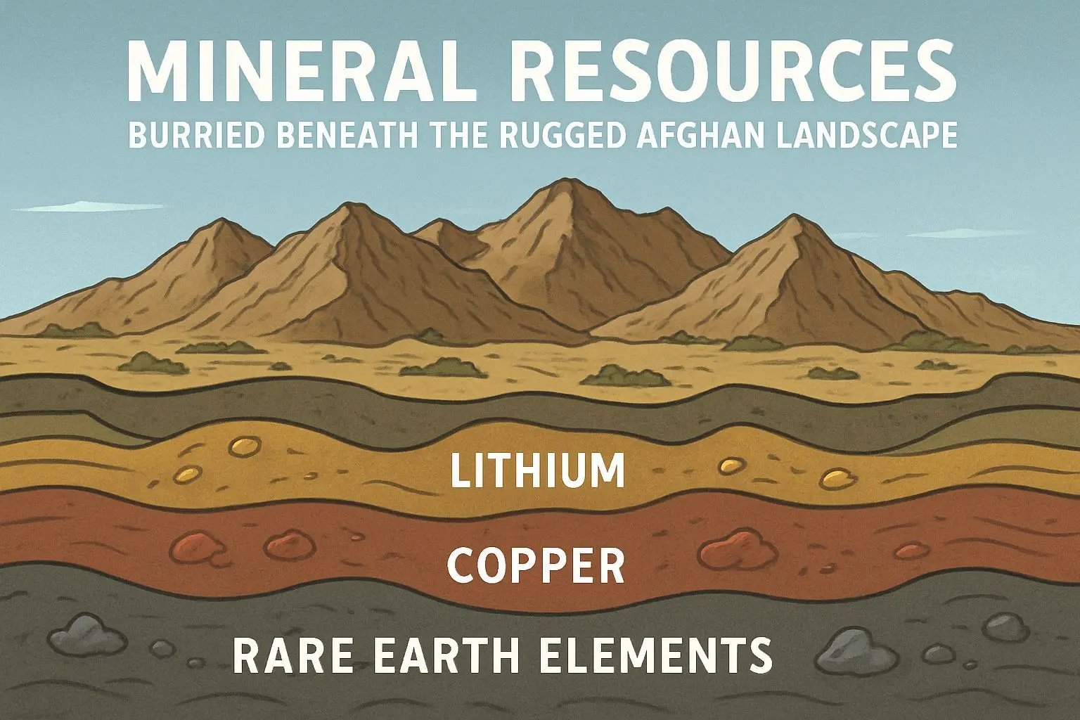 💰 아프가니스탄, 땅속에 묻힌 3조 달러 광물 자원