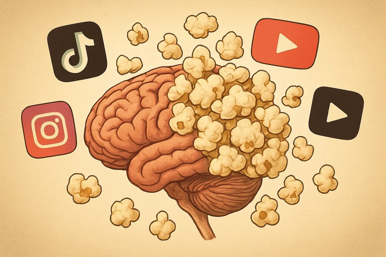 ⚙️ 팝콘 브레인 현상, 당신의 뇌가 무감각해지고 있다