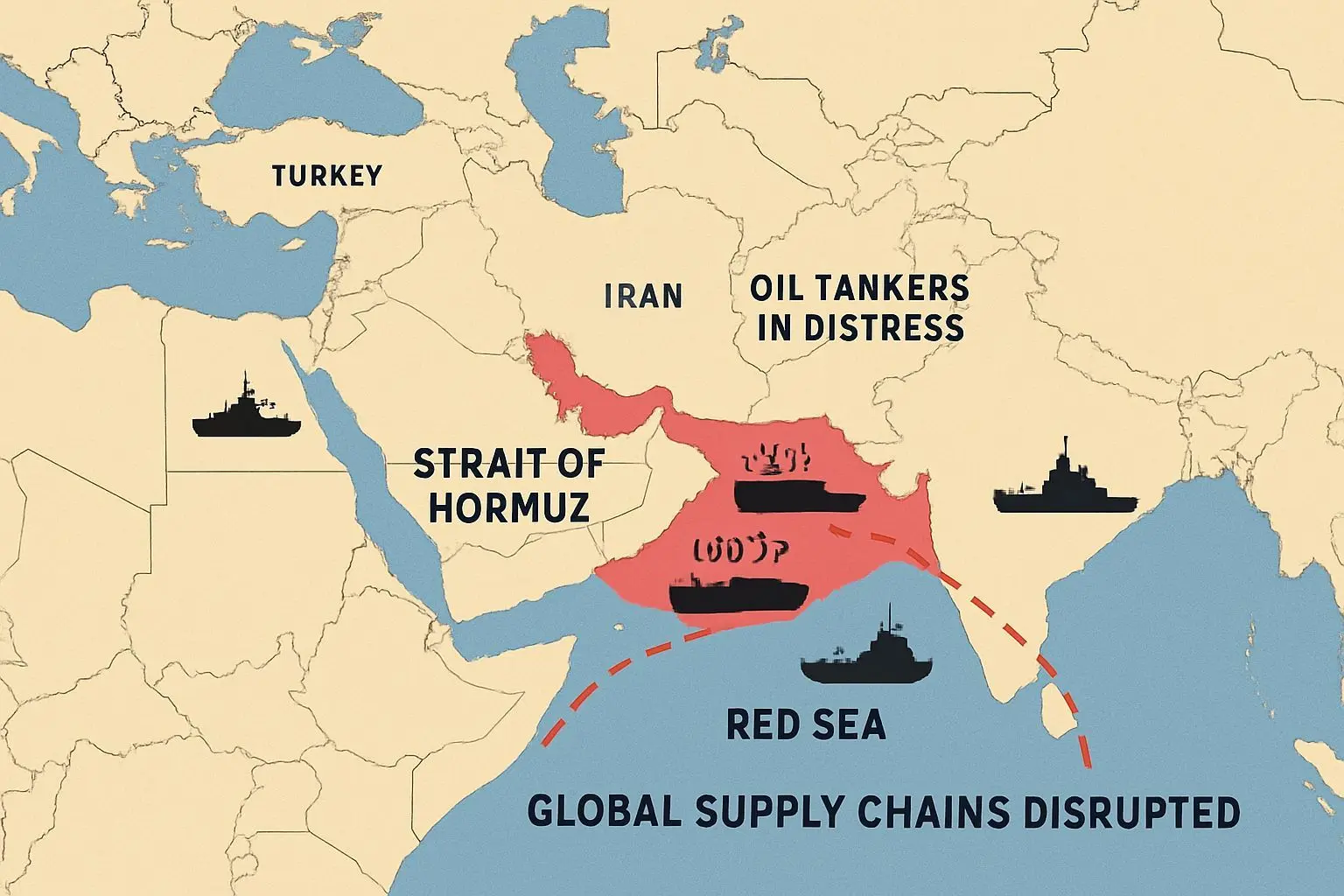 🔍 하마스, 헤즈볼라, 후티 반군: 이란 대리 조직의 움직임과 해상 봉쇄 가능성