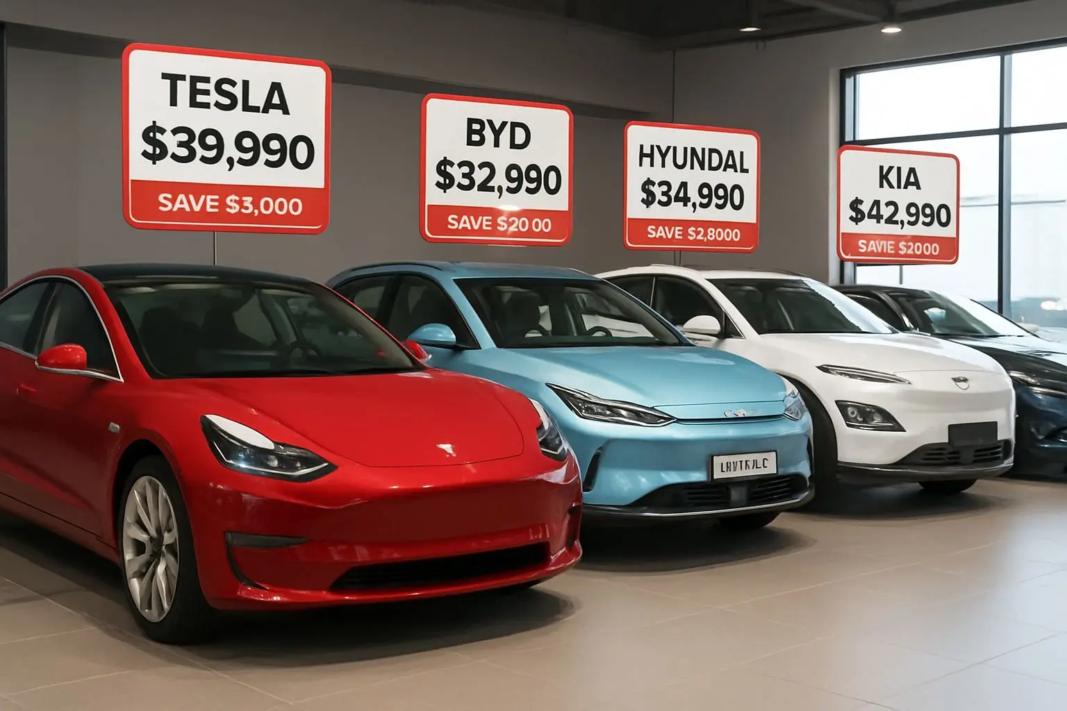 💰 완성차 기업들의 가격 경쟁, 전기차 시장을 뒤흔들다!