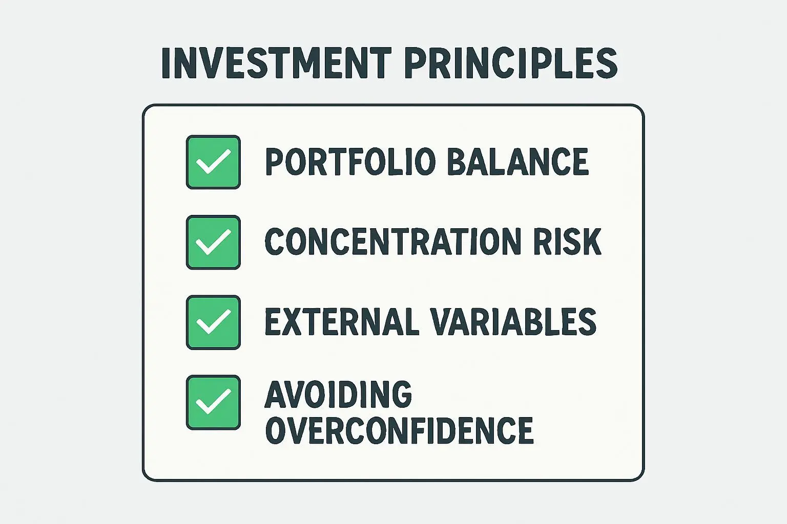📝 지금 투자자가 점검해야 할 4가지 원칙