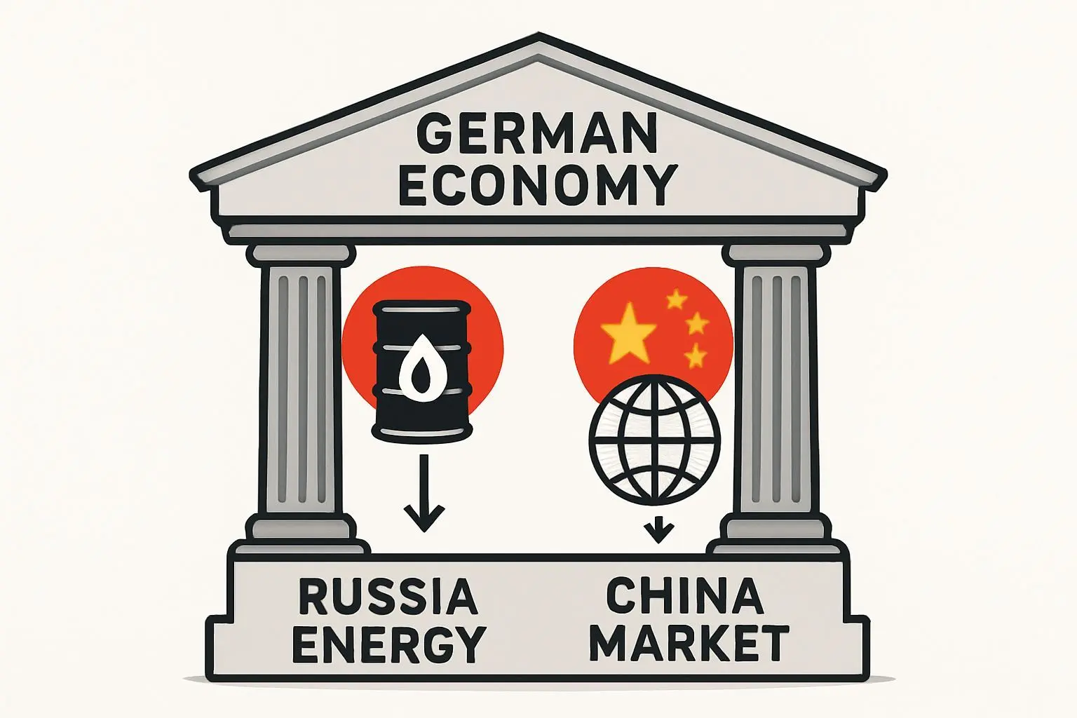 ⚙️ 독일 경제의 두 기둥: 러시아 에너지와 중국 시장