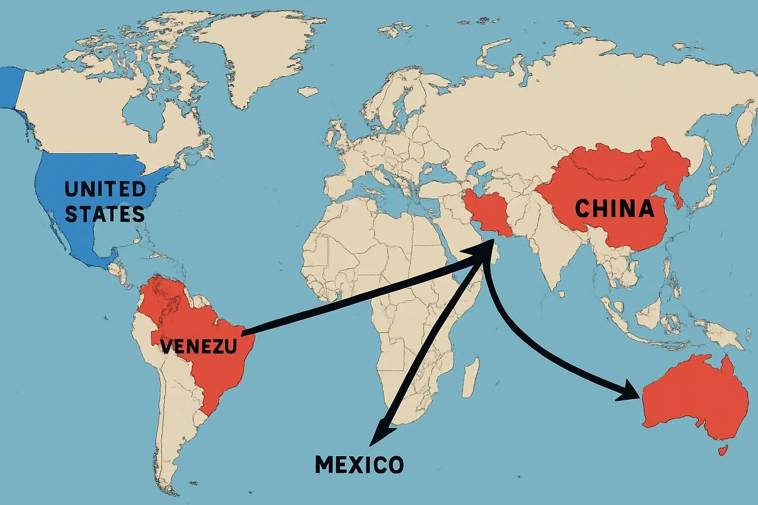 ✅ 미국의 진짜 목표는 이란이 아니다: 미국 중국 삼각 포위망의 실체