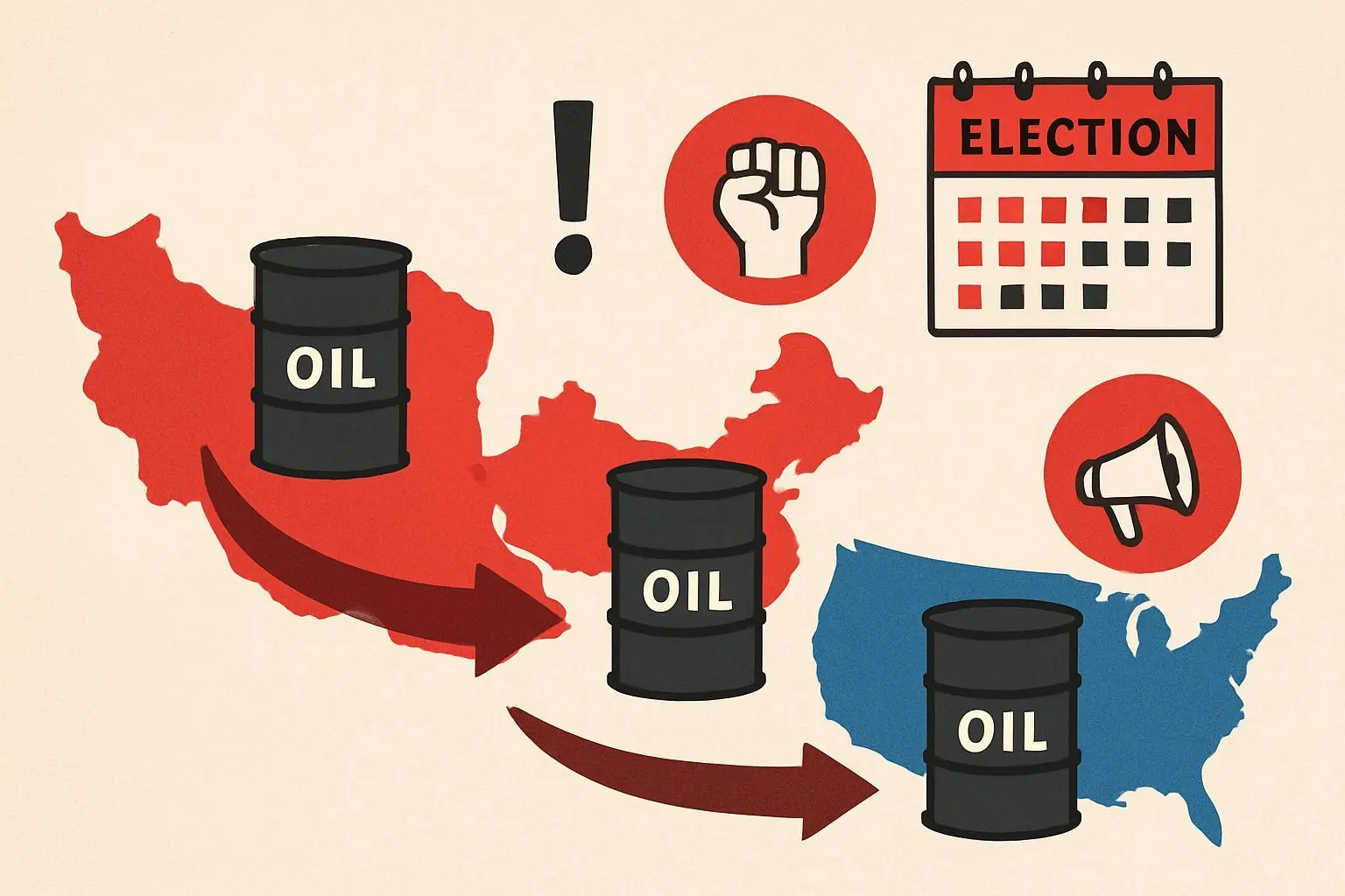 📈 미국의 진짜 동기: 석유, 이스라엘, 중간 선거