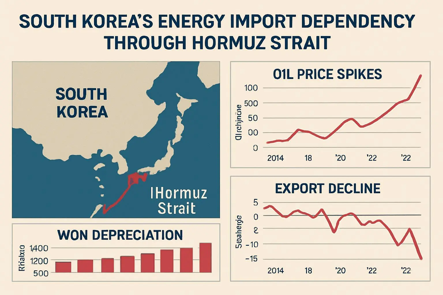 📈 한국 경제에 미치는 3중 고: 유가, 환율, 수출